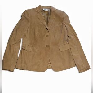 Akris Punto Lamb Suede women Jacket Size:10